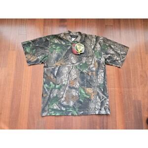 New Vintage Liberty RealTree Camo Pocket T-shirt Size L Short Sleeve
